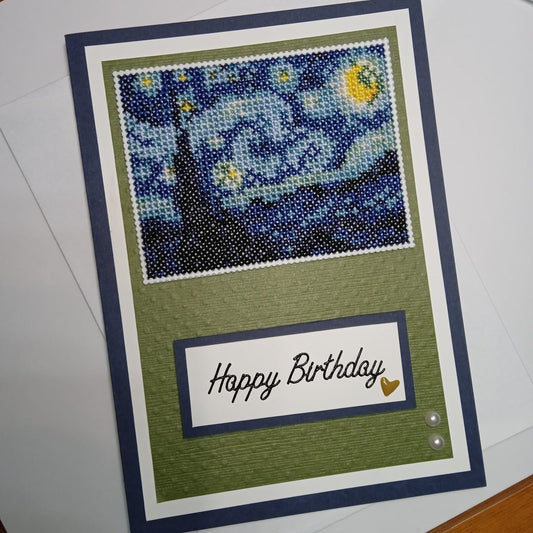 Happy Birthday - Van Gogh Starry Night