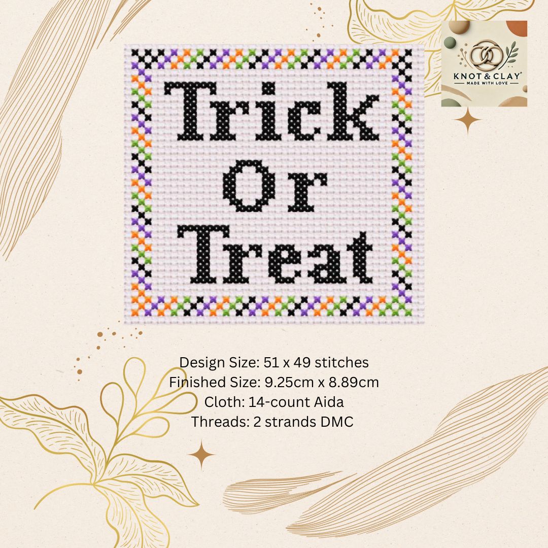 Trick or Treat Cross Stitch Kit