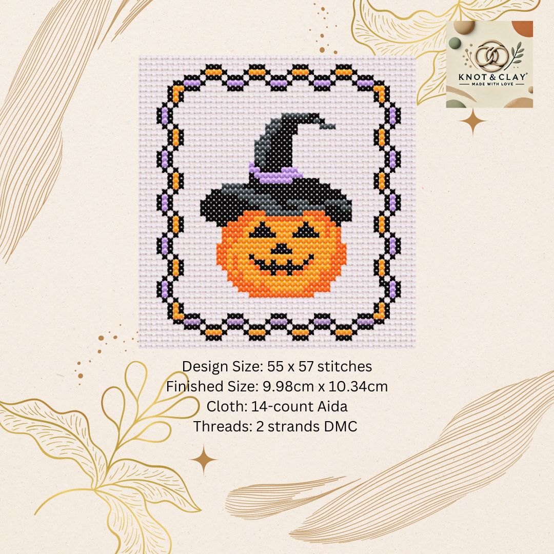 Pumpkin Cross Stitch Kit