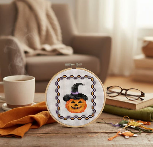 Pumpkin Cross Stitch Kit