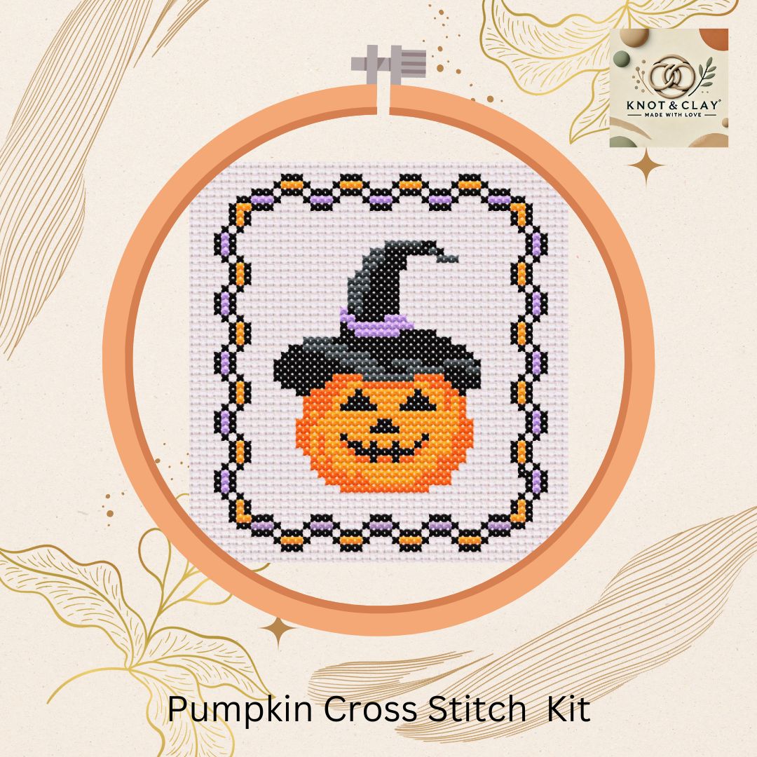 Pumpkin Cross Stitch Kit
