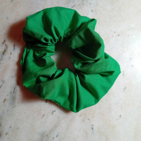 Green Hair Scrunchie