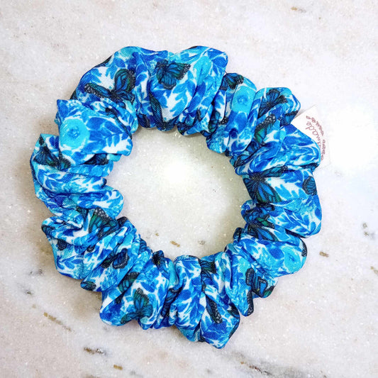 Blue Butterfly Hair Scrunchie XXS