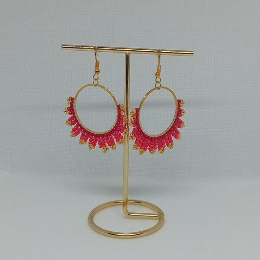 Red Dangled Earrings