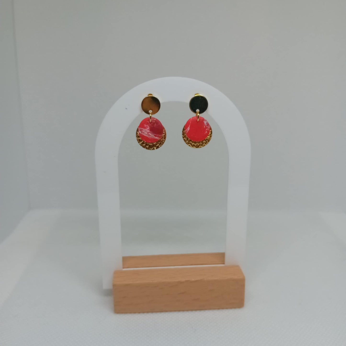 Small Circle Red Marble