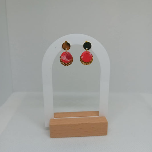 Small Circle Red Marble