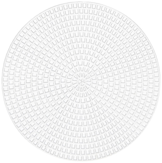 11cm Circle Mesh Plastic Canvas