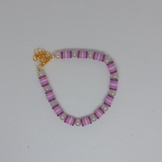 Purple Clay Bracelet