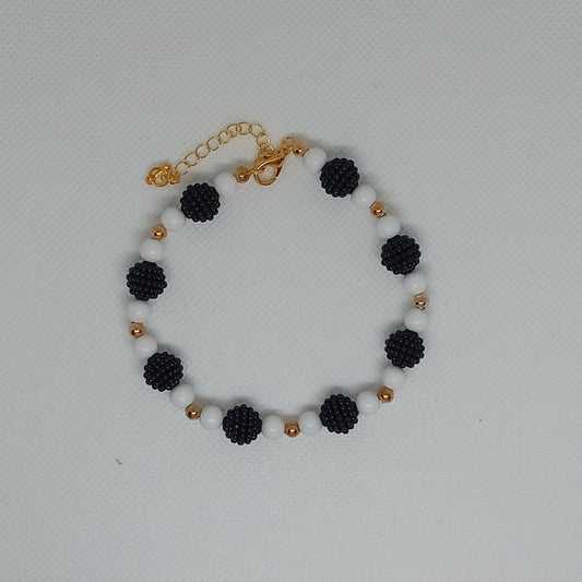 Black Faux Pearl Bracelet